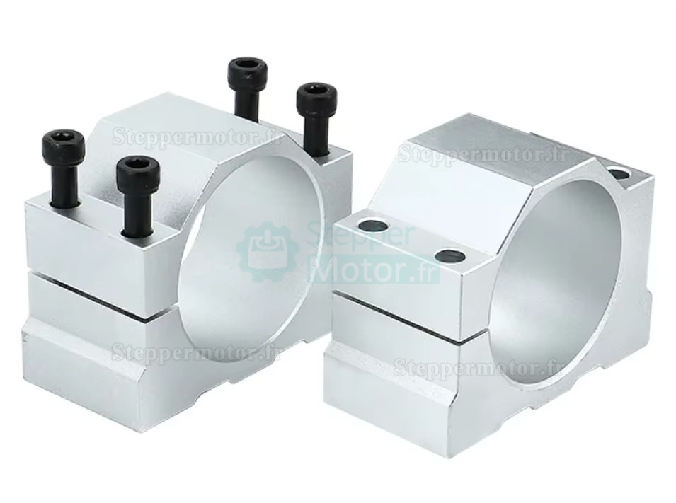 Support de moteur de broche CNC 65 mm/80 mm/100 mm/125 mm, support de serrage en aluminium OSP001705